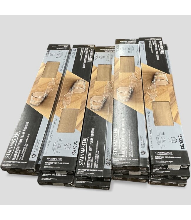 49241 StainMaster Vernon Hickory Vinyl Flooring 12-boxes