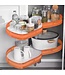 49251 Vevor Left Blind Corner Swing Trays 2-Tier