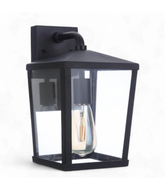 49254 Craftmade Olsen Black Outdoor Wall Light 12"H