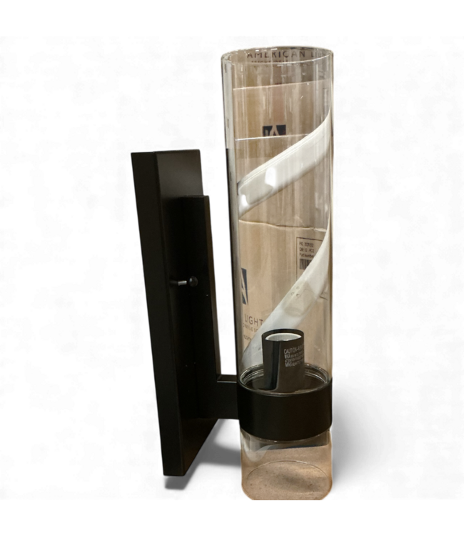 49262 C Cattleya Light Black Indoor Wall Sconce