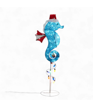 49267 Holiday Living 4-ft LED Lighted Seahorse Decoration