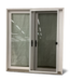 49270 Vinyl Prehung French Full Lite Patio Door 71"W x 80"H