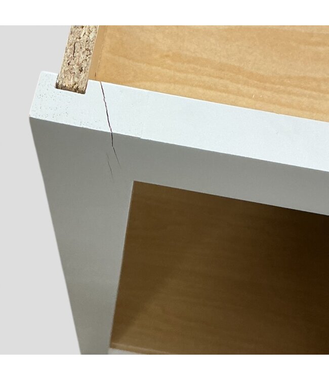 49268 Bright White Upper Wall Cabinet 15"W