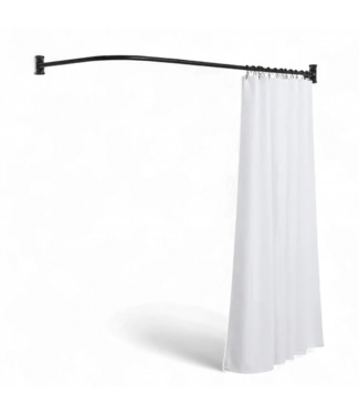49278 Utopia Alley Fixed Corner Shower Curtain Rod