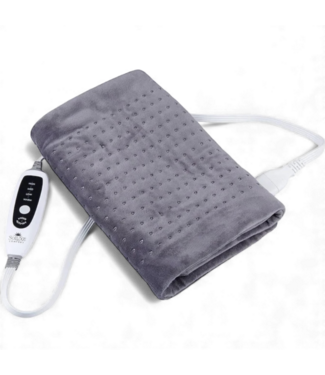 49291 Soluxe Comfort Gray XL King Size Heating Pad