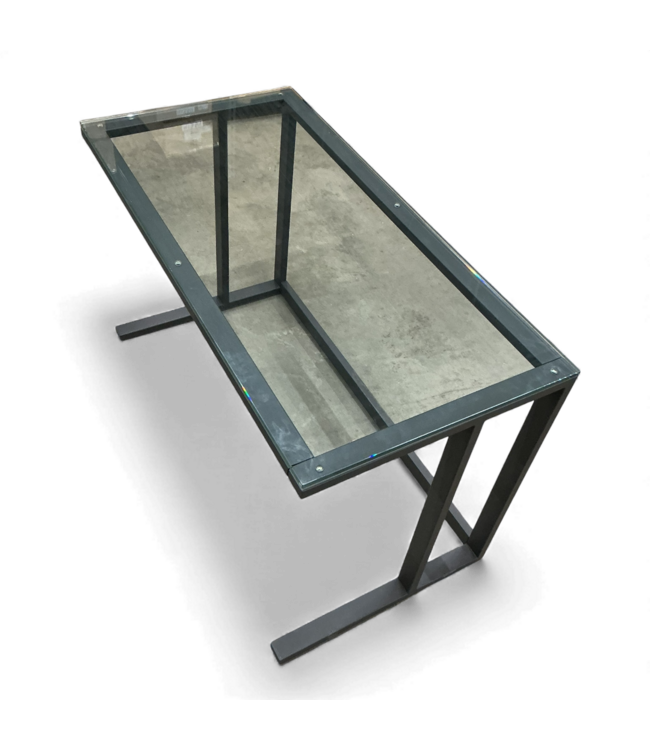 49294 Clear Modern Computer Desk