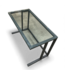 49294 Clear Modern Computer Desk