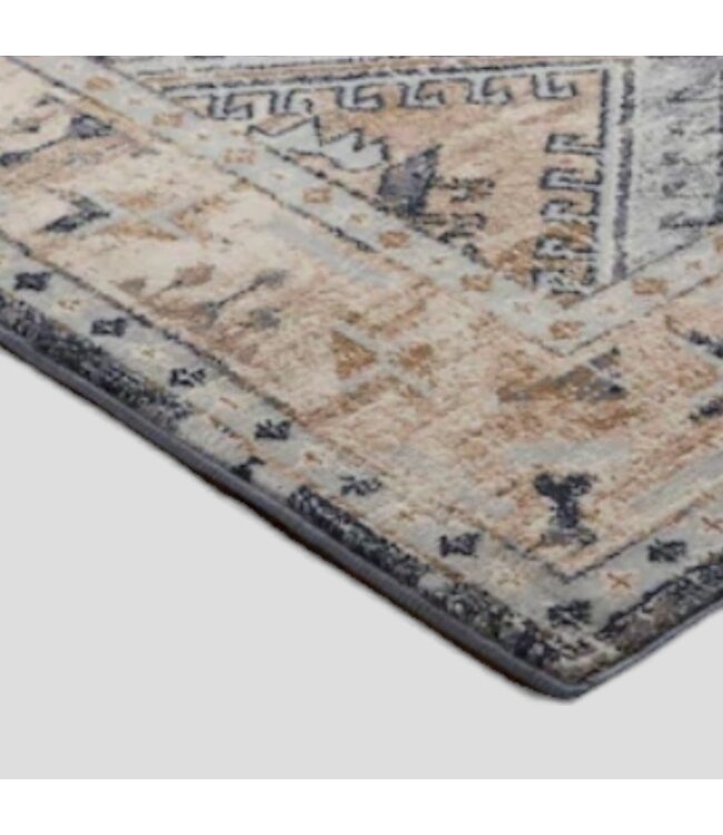 49296 Allen+Roth Lydia Blue Medallion Area Rug 8' x 10'