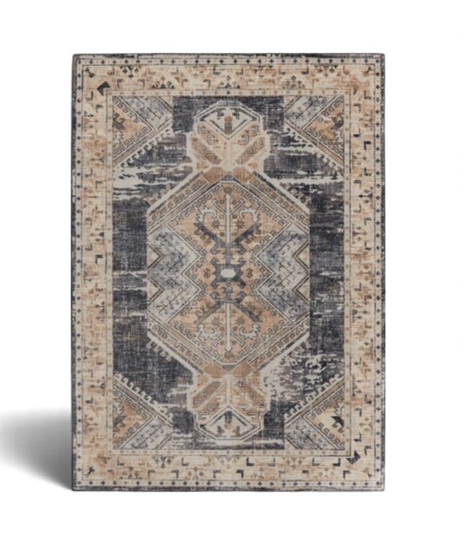 49296 Allen+Roth Lydia Blue Medallion Area Rug 8' x 10'