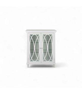 49302 White Freestanding Linen Cabinet  26"W x 32"H