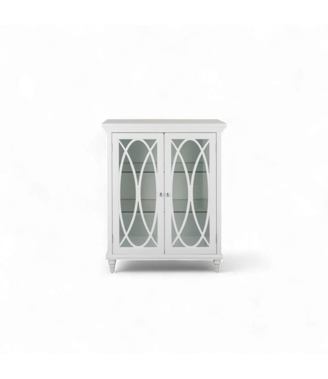 49302 White Freestanding Linen Cabinet  26"W x 32"H