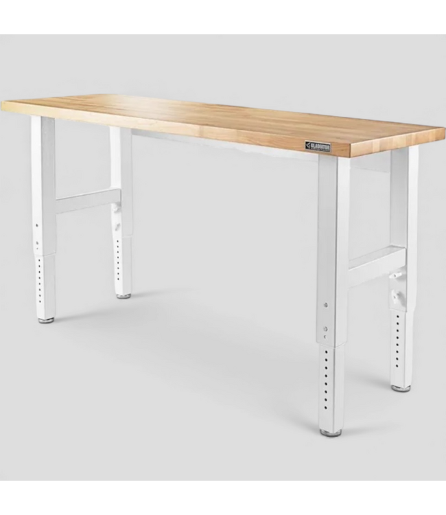 49305 Gladiator Hammered White Portable Workbench 74"L