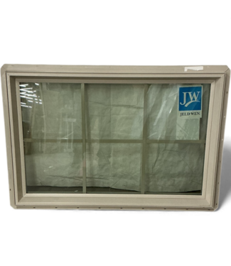 49306 Jeld-Wen Taupe Fixed Gridded Window 36" x 24"