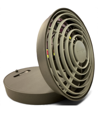 49329 Treva O2Cool Gray Portable 5" Fan