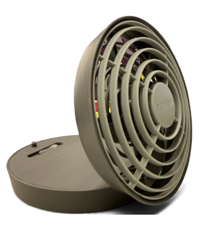 49329 Treva O2Cool Gray Portable 5" Fan