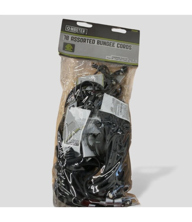 49330 Master Mechanic 18-Assorted Bungee Cords