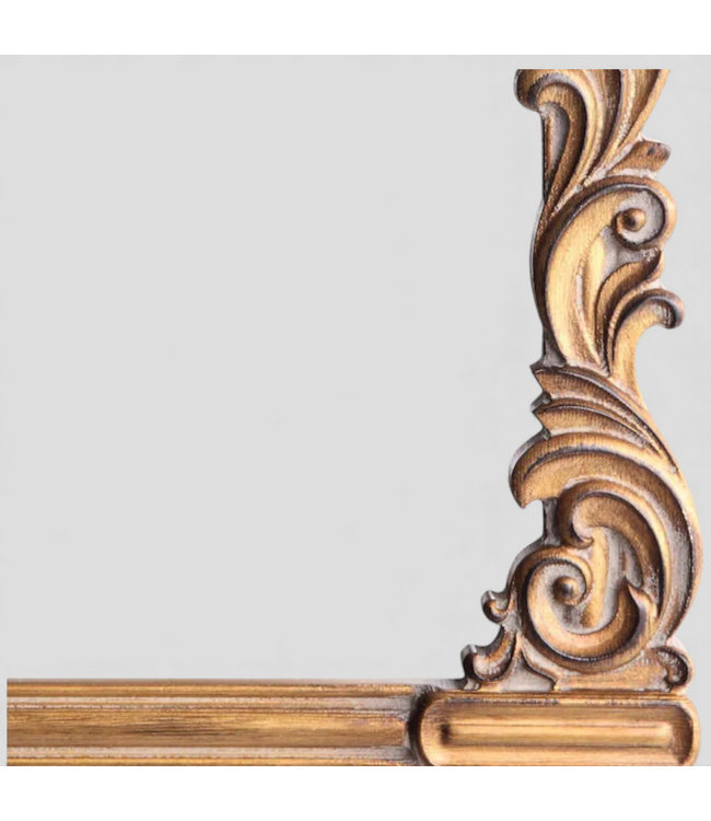 49344 Allen+Roth Arch Gold Decorative Framed Mirror