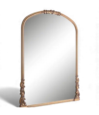 49344 Allen+Roth Arch Gold Decorative Framed Mirror