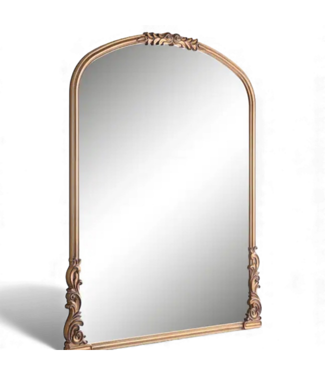 49344 Allen+Roth Arch Gold Decorative Framed Mirror