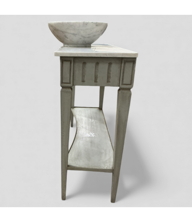 49345 Vanity With Marble Top And Vessel Sink