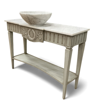 49345 Vanity With Marble Top And Vessel Sink