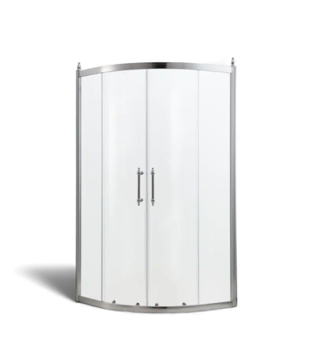 49346 Lordear Chrome Curved Shower Door 36" x 72"