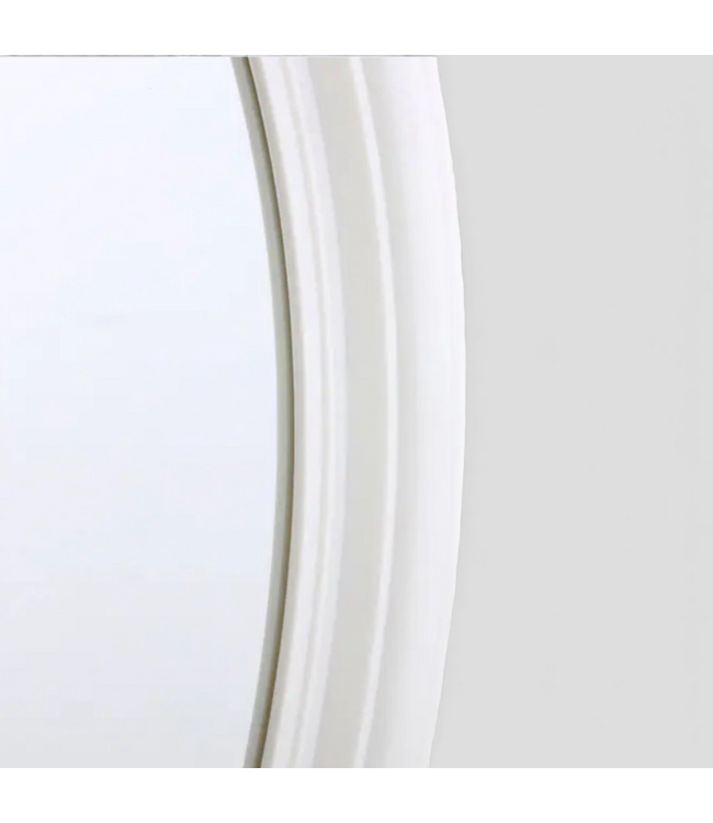 49348 Style Selections Oval White Framed Mirror