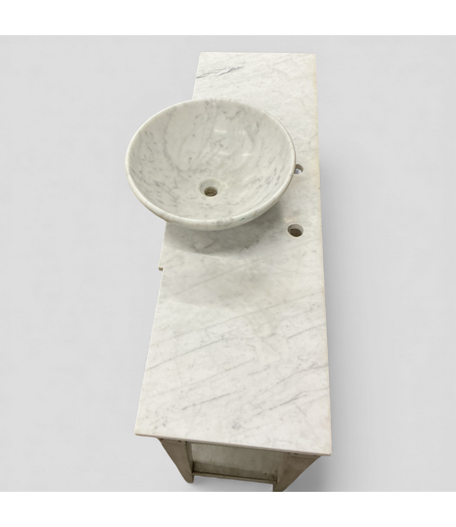 49345 Vanity With Marble Top And Vessel Sink