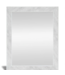49350 Allen+Roth Rectangle White Marble Framed Mirror