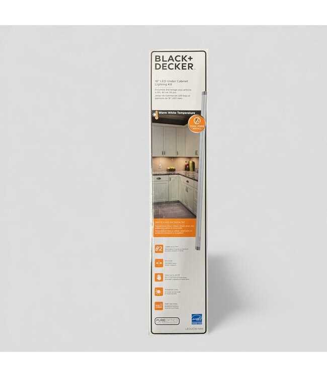 49354 Black+Decker White Under Cabinet Light 18"