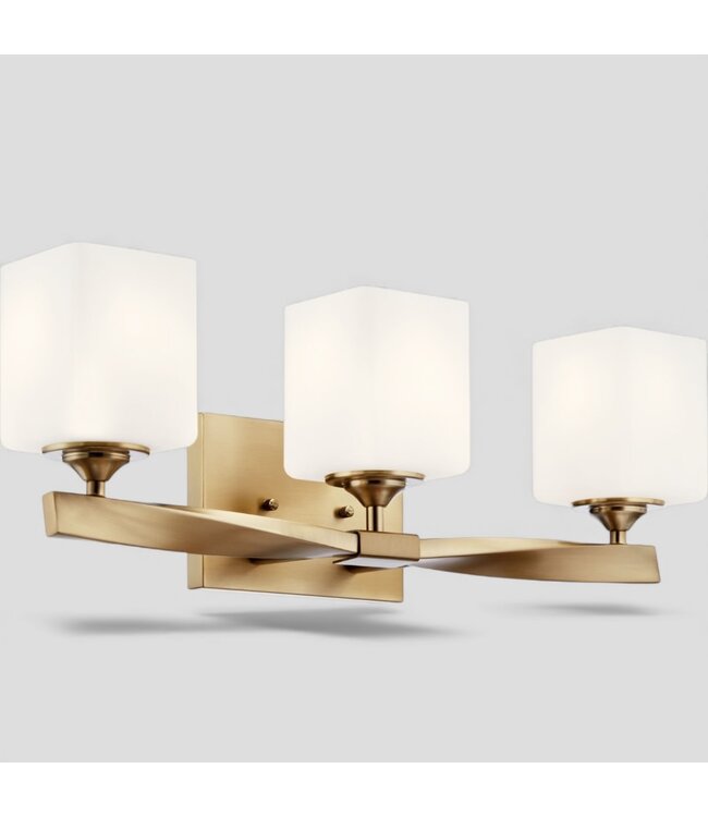 49355 Kichler 3-Light Champagne Bronze Vanity Light