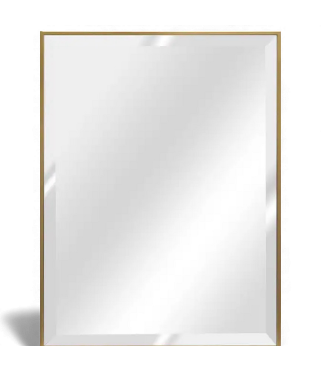 49359 Origin 21 Rectangle Gold Framed Mirror