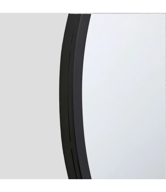 49367 Origin 21 Arched Rectangle Black Frame Mirror