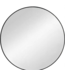 49368 Origin 21 Round Black Framed Mirror