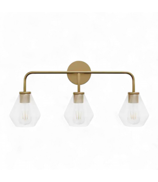 49379 Modern 26" 3-Light Copper Bathroom Vanity Light