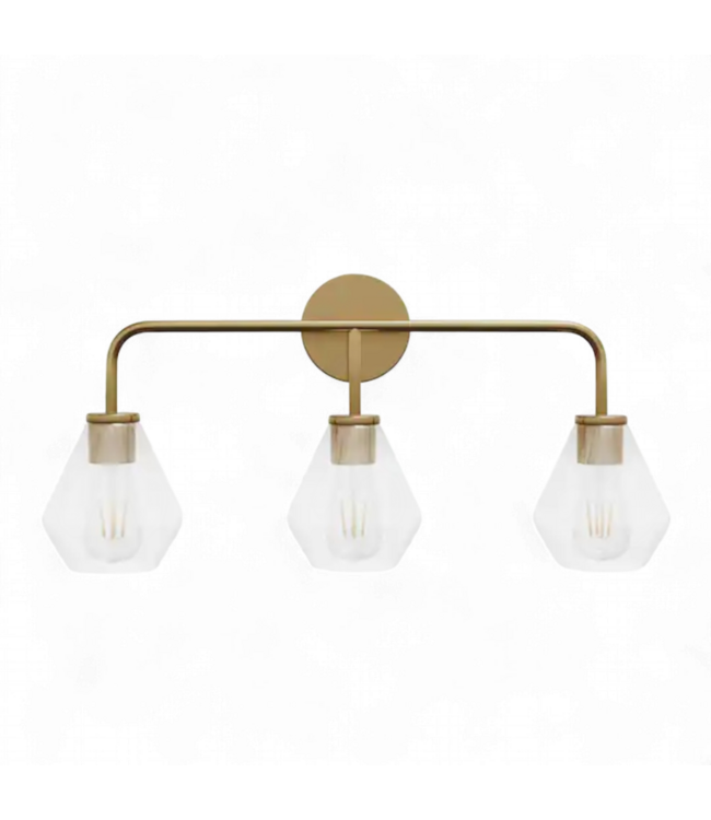 49379 Modern 26" 3-Light Copper Bathroom Vanity Light