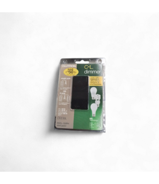 49395 Lutron Diva LED+ LED Rocker Light Dimmer Black