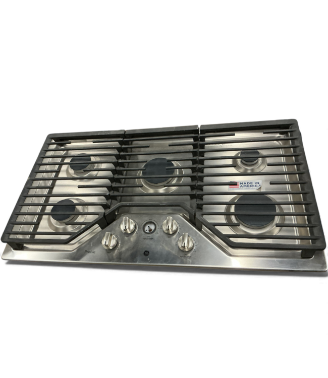 49428 GE Profile Stainless Built-In Gas Cooktop 30"W