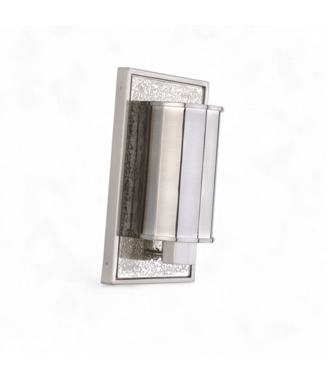49433 Modern Brushed Nickel Wall Sconce 7-in W