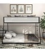 49448 Black Low Profile Twin over Full Bunk Bed