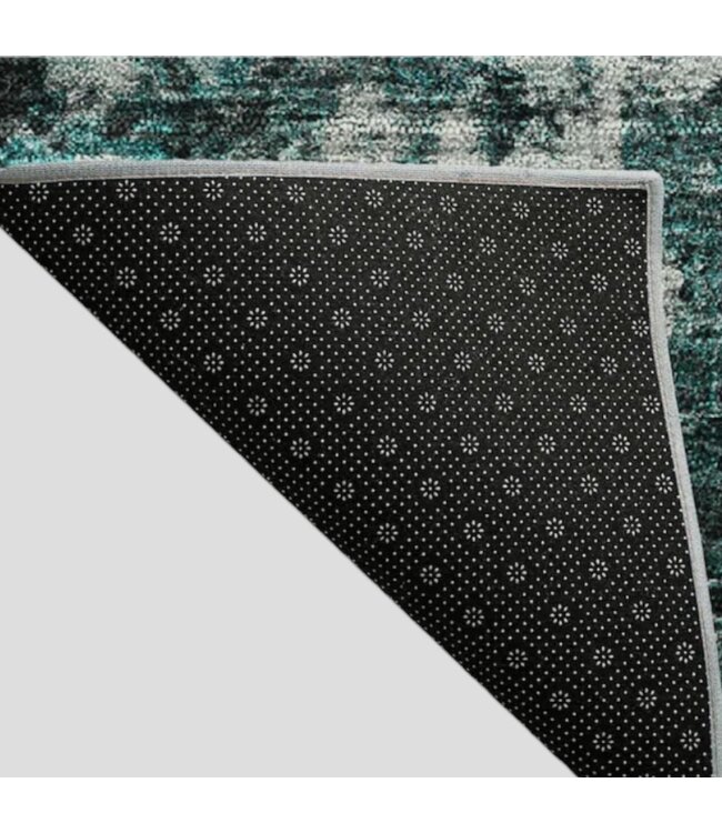 49454 Teal Indoor Area Rug 2' x 3'