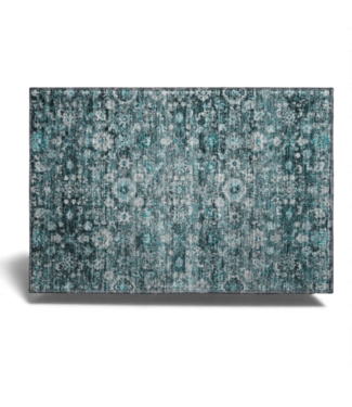 49454 Teal Indoor Area Rug 2' x 3'