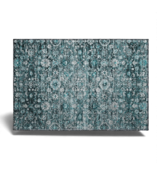 49454 Teal Indoor Area Rug 2' x 3'