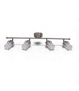 49455 Valleymede 4-Light Brushed Nickel Track Light