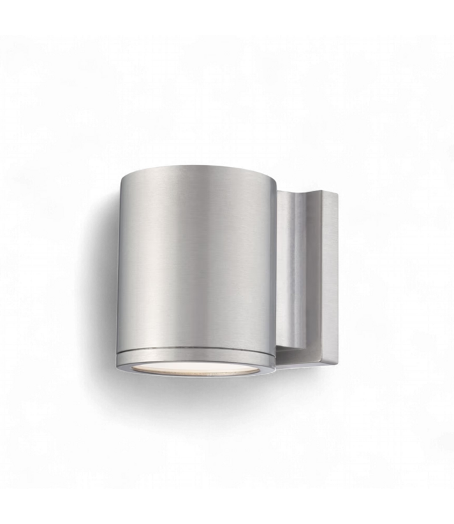 49458 Tube LED Outdoor Wall Light - Brushed Aluminum