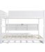 49442 White Wooden Queen over Queen Bunk Bed