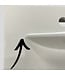 49446 White Single Sink Bathroom Vanity w/Top 30"