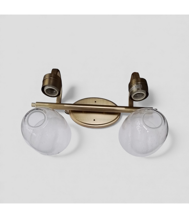 49462 Aged Brass 2 -Light Bathroom Vanity Light 16"W