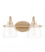 49462 Aged Brass 2 -Light Bathroom Vanity Light 16"W