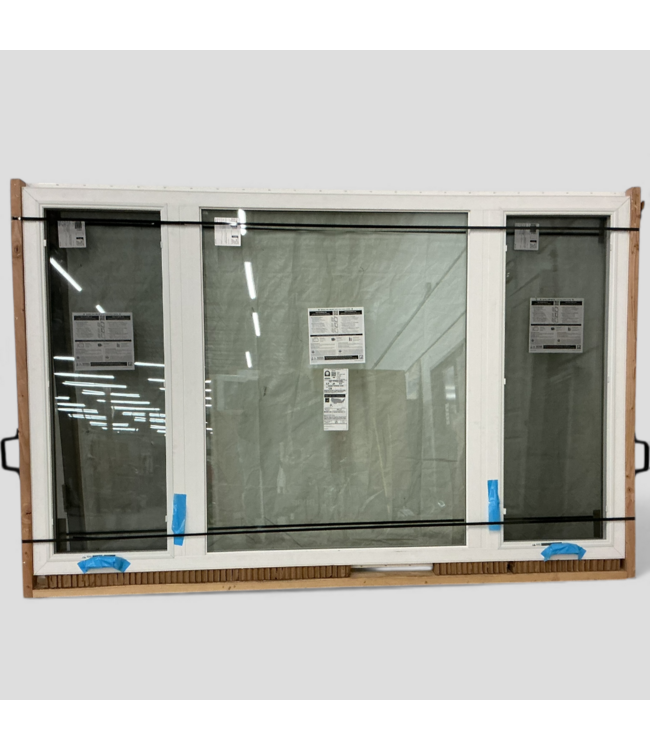 49469 3 Wide Casement Vinyl Window 95.25"W x 59.5"H